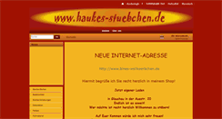 Desktop Screenshot of haukes-stuebchen.de